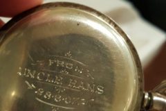 Fob watch assumed to have been given to Venzel Schliemann (initials are VS) by his uncle Hans Jorgen Rasmussen Jagd a brother of his mother DorotheaVenzel’s birthday was 28 July 1883 so he was 24 on 28 July 1907 though the inscription is dated 28.06.07